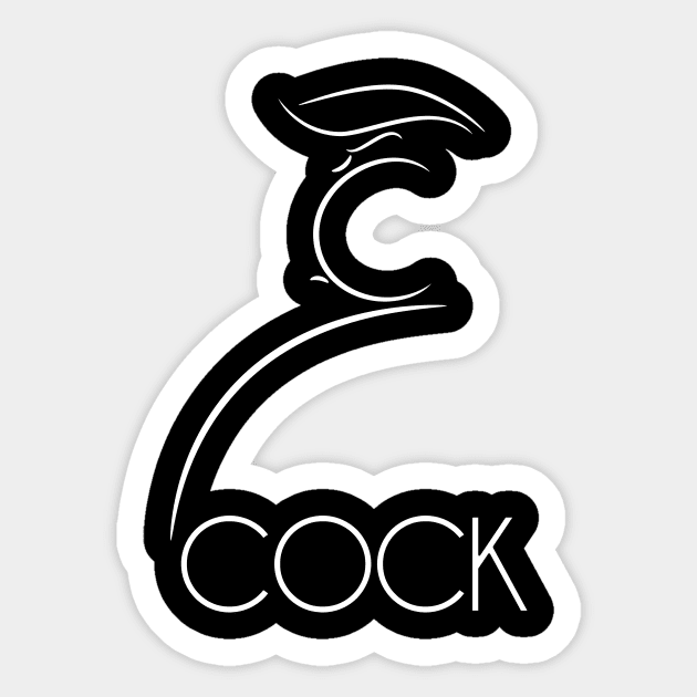 Cock Sticker by mockfu